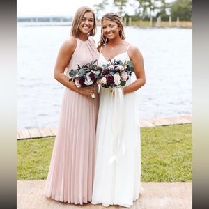 Pink bridesmaid/wedding guest dress